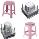 High-Strength Plastic Stool Chair Injection Mold Durable Household Appliance Machinery High Precision Made HDPE ABS Rubber