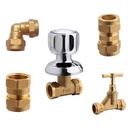 Forged Brass Ball Valve 1/2" Stop and Waste Valve for Plumbing Water Supply System SAM