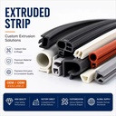 Custom EPDM NBR Silicone Extruded Rubber Strip Auto Door Window Weatherstrip Waterproof Foam Solid Rubber Extrusion Profile OEM