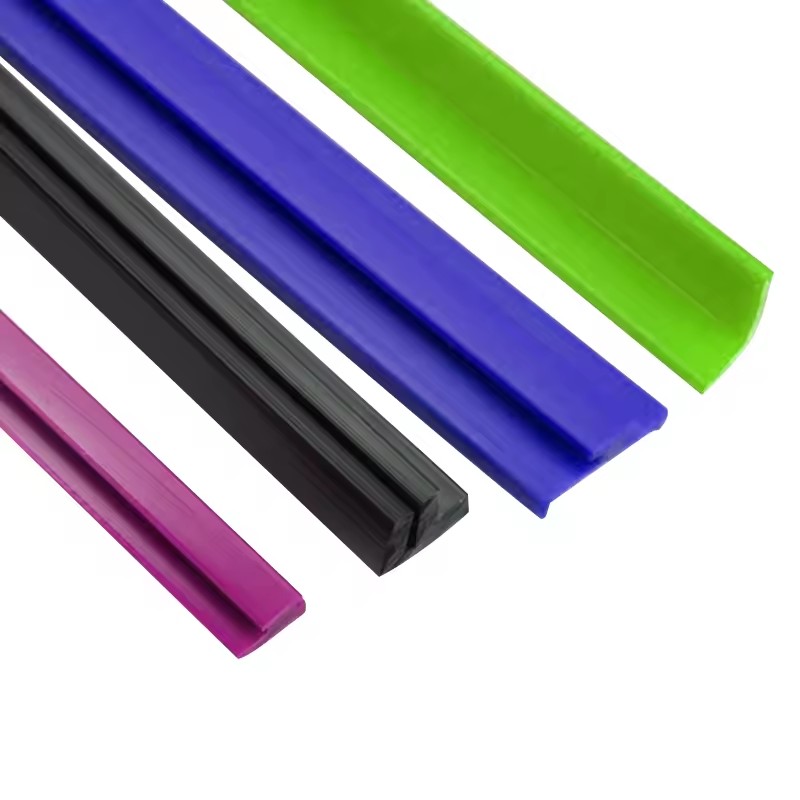 Custom 8 9 13 25 mm Profiles UPvc PP ABS Stretch Wall Fabric Stretch Ceiling Fabric Gripper Track Plastic Extrusion Profile