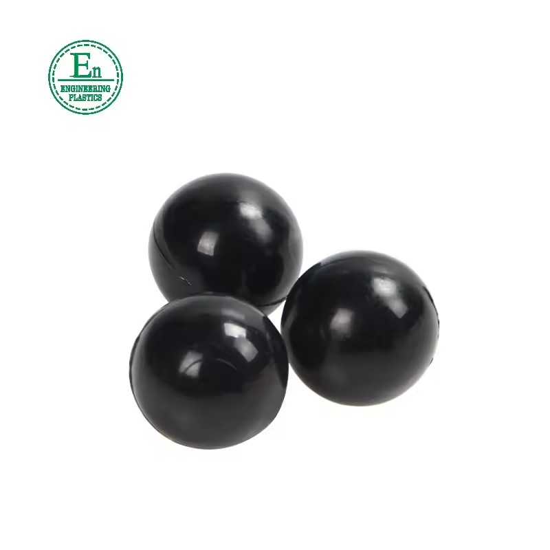 Good Quality Wear Resistance Plastic Material PU Beads Black Colored Silicone 9mm Rubber Ball