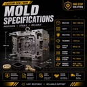 Injection Molding Plastic Mold PC PP PVC PPE Nylon ABS Waterproof Customized OEM Rapid Prototype Service Plastic Mould