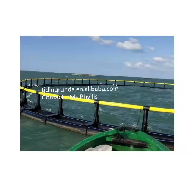 20m Tilapia Agriculture Hdpe Knotless Fish Farming Net Cage Nets