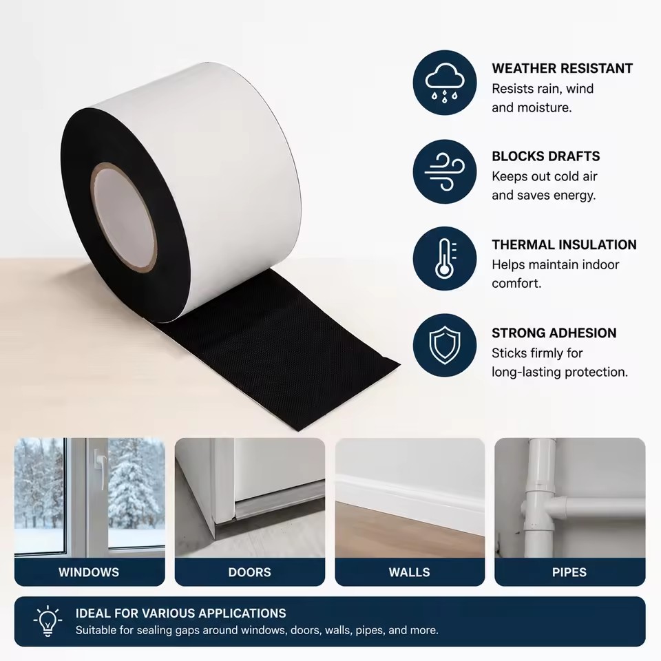 Strong Adhesive Butyl Waterproof Overlap Tape Aluminum Foil for Roof Steel Tile Joint Sealing OEM Custom Width