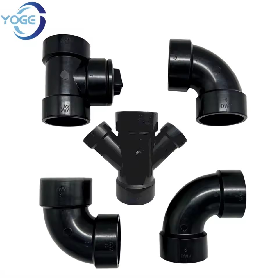 High Quality Bathroom Fittings ASTM D2661 ABS Pipe Fittings DWV for Drain Waste and Vent Abs Pipe Fittings
