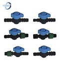 Mini Valves Drip Irrigation Pipe Connector Plastic Valve Drip Irrigation 16x3/4mm Straight Through Valve