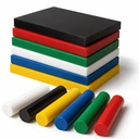 Toughness White Nylon PA66 Green Polymer PE Sheet Black POM Rod CNC Machining