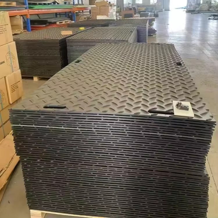 Factory Wholesale Wear-Resistant Compression-Anti-Skid Temporary HDPE Ground Protection Mat