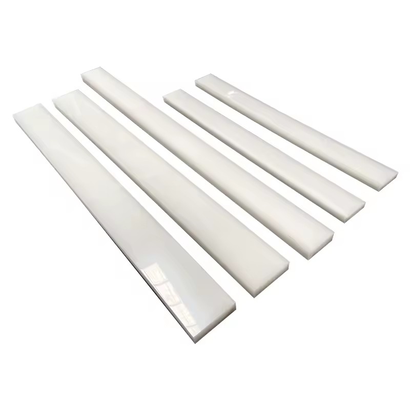 White PP Plastic Long Strip Wear-Resistant Square Bar Waterproof Insulation Sheet Custom 3-12mm Thickness 1000x30mm
