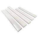 White PP Plastic Long Strip Wear-Resistant Square Bar Waterproof Insulation Sheet Custom 3-12mm Thickness 1000x30mm
