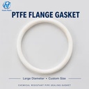 Virgin PTFE Flange Gasket Large Diameter Fluoroplastic Sealing Ring High Temperature Chemical Resistant CNC Machined