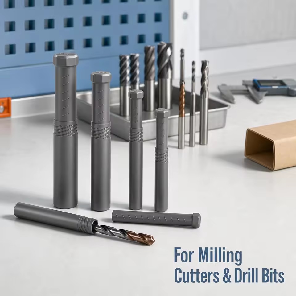 CNC Tools Cutter Head Storage Telescopic Box Round PE Packing Tube Tweaking Tube
