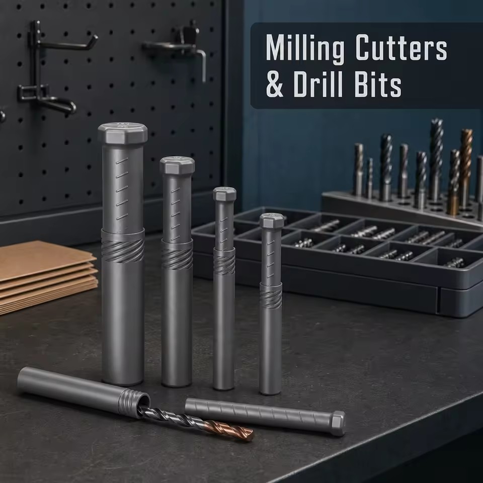 High Quality Tweaking Tube Plastic Tube Tool Boxes for Drill Bits Packaging Quality Stock Goods