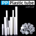 PP Plastic Cylinder Oil Painting Packaging Tube Flip Top Cap Custom Extruded Tubing 10-50mm Diameter Storage Origin