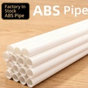 ABS Plastic Tube Wholesale Bulk 500mm Length Custom Size Extruded White Hollow Tubes WD 2mm-6mm Cutting Service Industrial Use