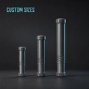PE Round Plastic Tube (Dia 6-180mm) for Drill Bits CNC Tools-Customizable Dimensions Surface Finishing Tool Protection