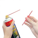 BOHO Polypropylene 500mm Extruded Cutting Tubing for Industrial Spray Grease Lubricant with WD 2.2mm Red/Clear