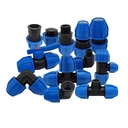 Plastic PE Water Pipe Quick Connector 25-20/32-25mm 90 Degree Elbow Reducing Fast Joint PE