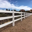 White High Quality Low Price Fence Panels for Horses Sam Easy to Assemble UV Resistant Plastic Garden Fence Nature