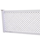 Supplier Custom Size Easily Assembled ECO Rot Proof Waterproof Pvc Price Plastic Garden Lattice Fence Panels