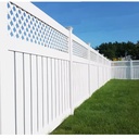High Quality Easily Assembled Rot Proof Sustainable Plastic White PVC Cheap Vinyl Garden Fence Semi-Privacy Fence