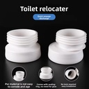 HJSJ Modern Full Flush Offset Toilet Flange PP Connector WC Drainage Pan Shifter Pipe Quick Sewage Discharge Bathroom Use