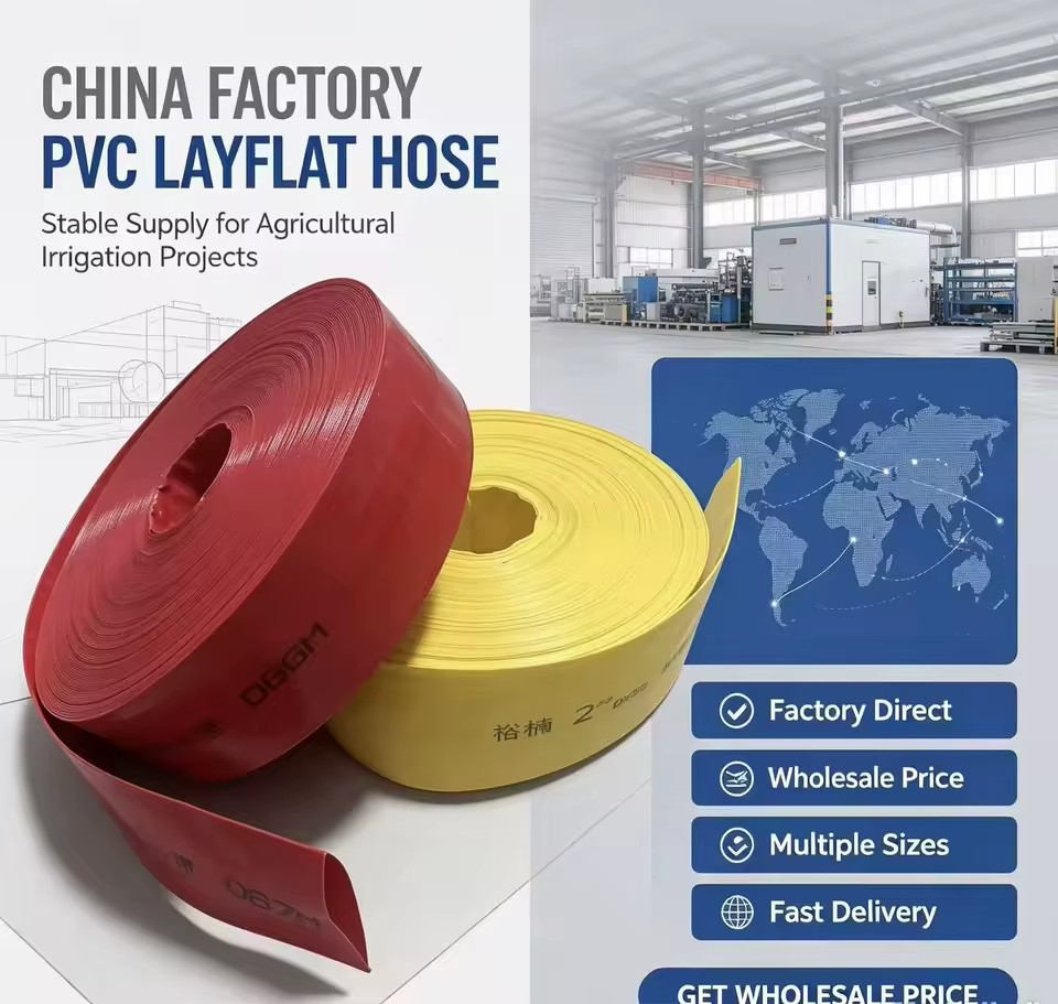 Irrigation Water Pipe, Flat Lay Flexible Hose, Irrigation and Watering Pipe