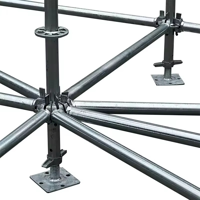 Industrial Design Style Durable Galvanized Cuplock Scaffolding Ring Lock Set for Construction Powder Coated Surface Stock Sale