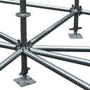 Industrial Design Style Durable Galvanized Cuplock Scaffolding Ring Lock Set for Construction Powder Coated Surface Stock Sale
