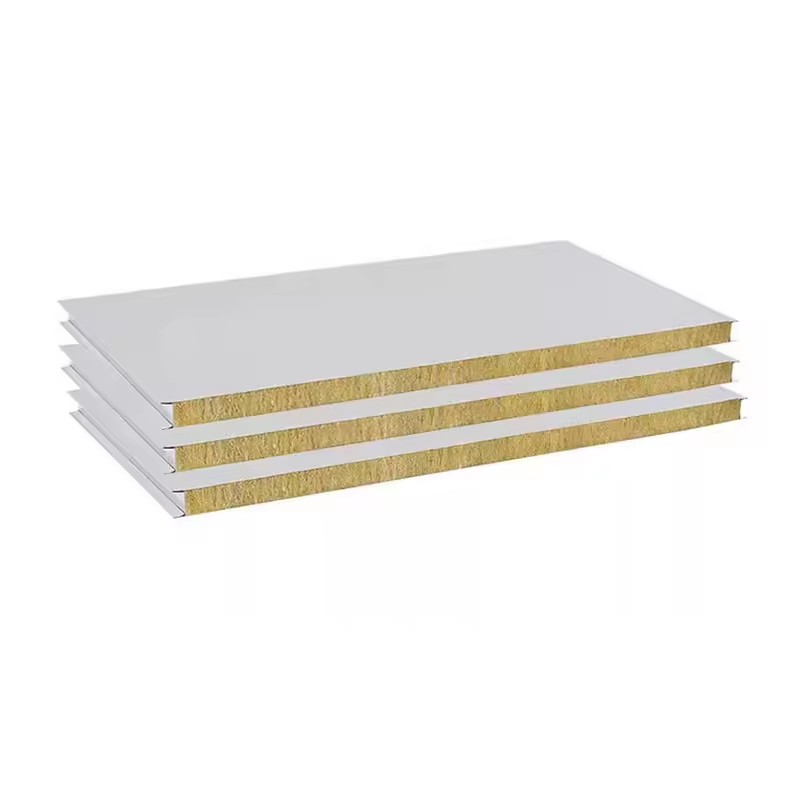 Roofing Building Materials Industrial Sandwich Panels for Outdoor Rock Wool Sandwich Panel for Hotel with CE CERTIFICATE