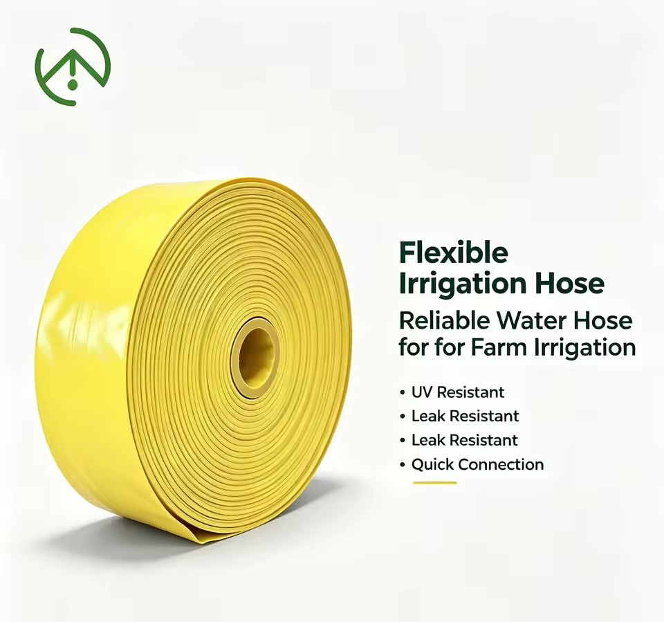 2-8 Inch PCV Irrigation Hose with Customizable Samples Available. Factory Price Is Favorable and Stock Is Abundant.