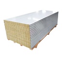 Fireproof Prefabricated Rock Wool Panel Sandwich Wall Roof Sheet Thermal Insulation