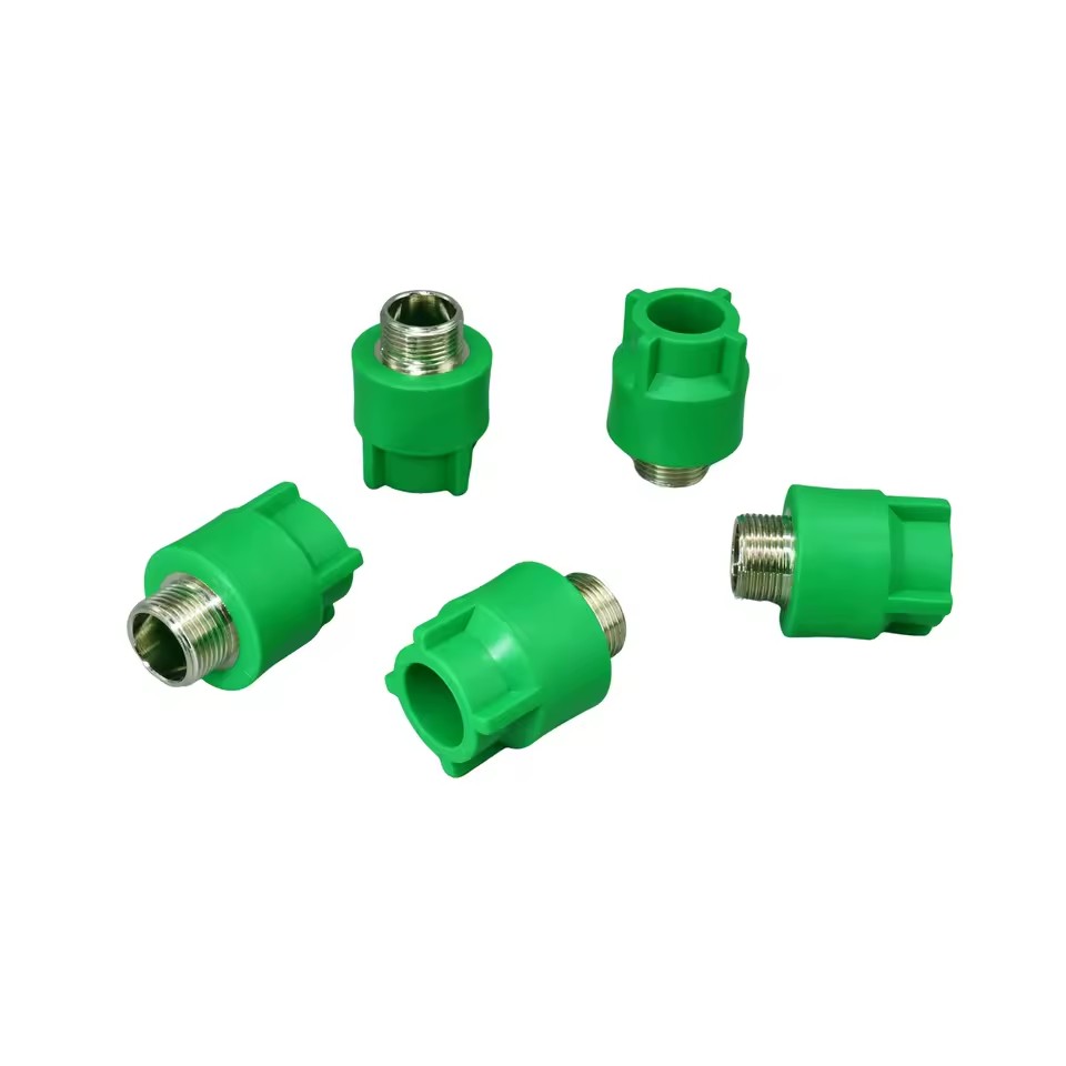 Plastic Tube PPR Pipe Fitting Connector PPR Material 1/2 3/4 Inch PPR Tee Adapter Internal Thread Plumbing Accessories Socket