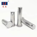 Durable 304 Stainless Steel Large Flat Clevis Pivot Pin with Hole for Heavy-Duty Equipment