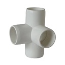 Factory Wholesale SCH40 PVC Pipe Fittings 1/2"~1-1/4" 4 Way Elbow for Connection of Pipes