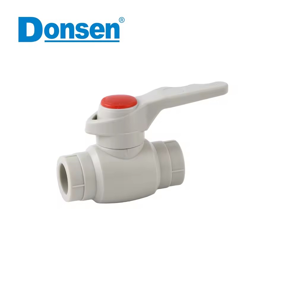 PPR Double female threaded ball valve with brass ball PPR FITTING, PPR BRASS THREADED BALL VALVE