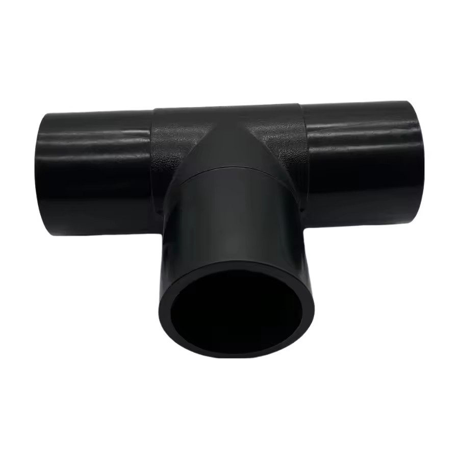 Good Selling HDPE Heat Fusion Pipe Fittings DN63-200MM Equal Tee With High Quality