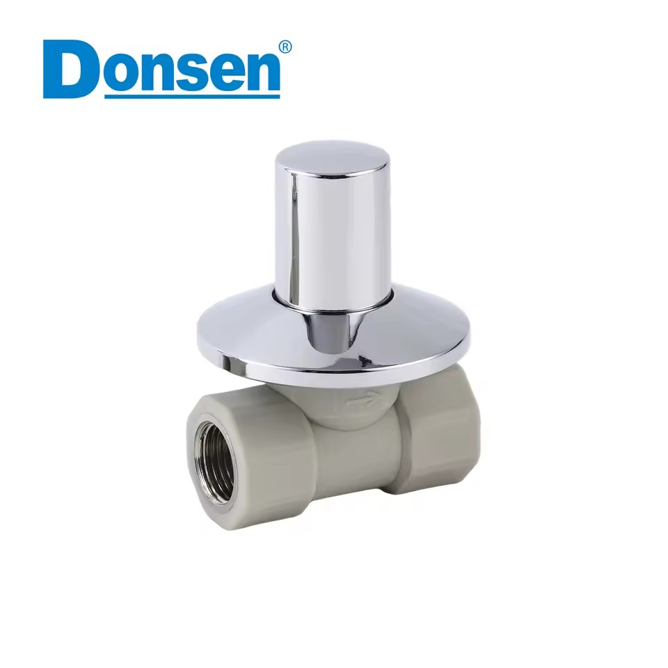 B7 Type Luxurious PP-R concealed installation ball valve with brass ball