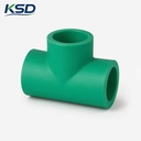 ISO CE Certified PN20 PN25 3-Way 4-Way Hot Melt Joint PPR Water Supply Tee Rigid Fitting Wall Thickness Design