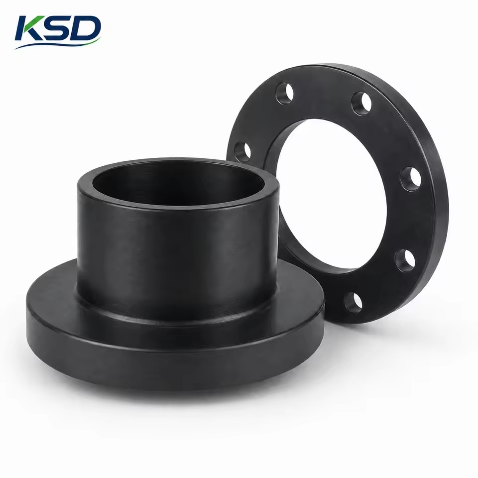 ISO CE Certified PN16 SDR11 Socket Fusion Stub End Flange Adapter Connector HDPE Flange Assembly Series