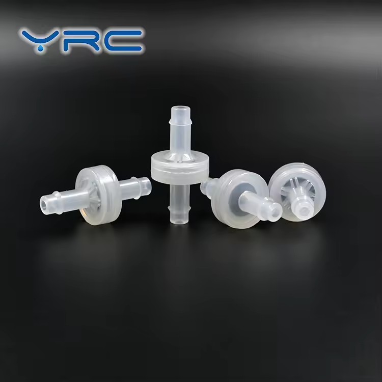 Cheap YRC GM64PFA 1/4" Inch Plastic Diaphragm Check Valve with FKM Sealing Transparent Hose Barb for Water Vacuum Pump