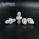 3/8" Mini Diaphragm Check Valve with Silicone Diaphragm Transparent Body Hose Barb Connection for Water Flow Prevention