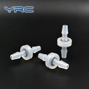 Small Plastic Check Valve Long Hose Barb Air/Water Resistant PP Hydraulic 1/4" Port FKM Sealing 6.4mm Tubing ID