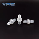 Mini Diaphragm Zero Pressure Check Valve PP Body Silicone Transparent 9.5mm Plastic Hose Barb 40mm Length Hydraulic Water