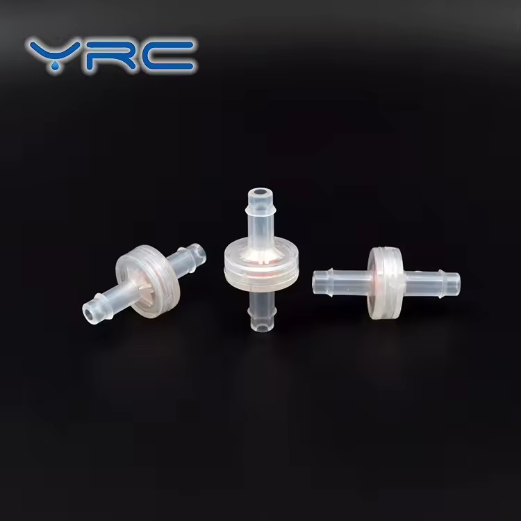 YRC 1/4" Miniature Silicone Diaphragm NRV Plastic Check Valve for Air and Water