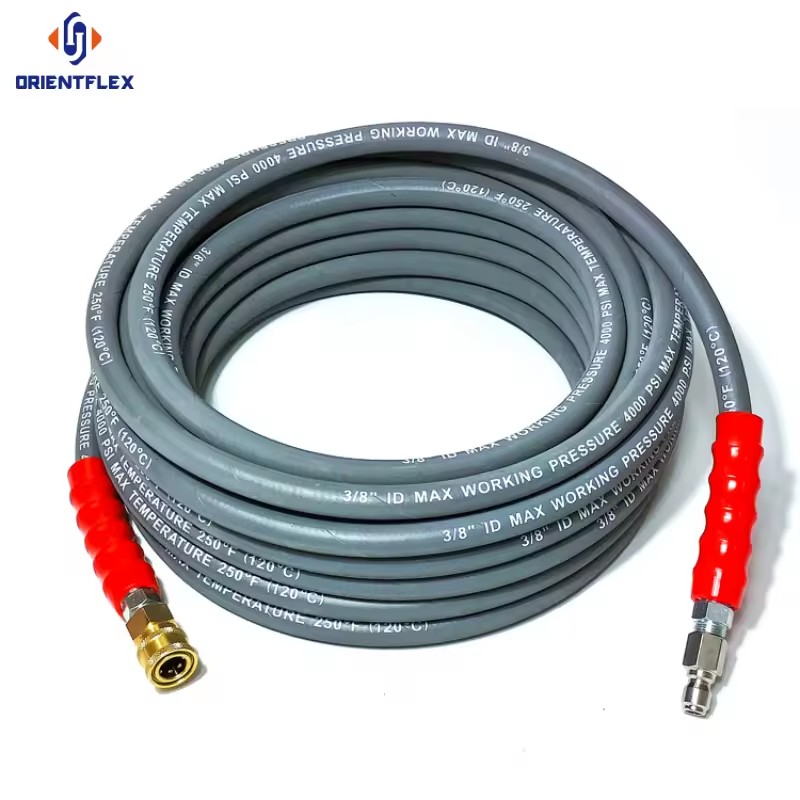 High Pressure Jetting Hoses 5000 psi Pressure Washer Hose Reel for Washing Machine