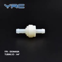 Air Valve PA66 Plastic Inflatable Mini Check Valve with 1/4" Port Size for Air Compressor (Model DC64ASA)