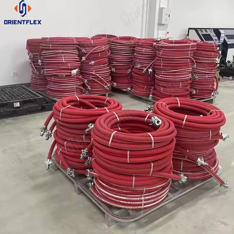 High Pressure Heat Resistant 2"1 Inch High Pressure Industrial Rubber Hoses Flexible Steam Iron Hose Pipe