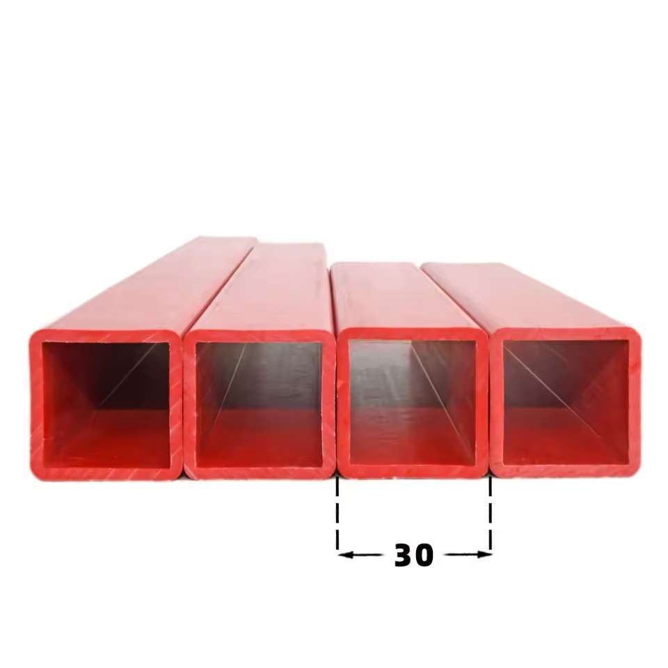 Custom Wholesale Plastic ABS Rectangular PVC Pipe Colorful Extrusion PVC Tubes 30*30mm Square Plastic Tubing square Tube U Pvc