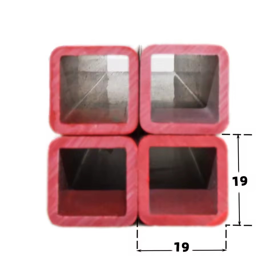 Manufacturers Supply Soft Hard Co-Extruded Plastic Profile Aluminum to PVC Hollow Square Pipe Supermarket Applications